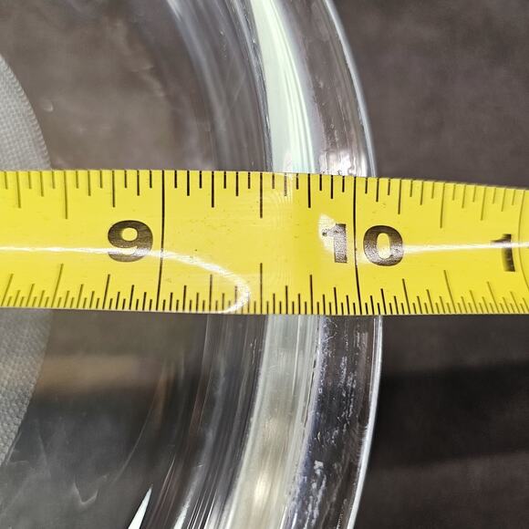 Glass Replacement Lid Mexico 18 Round 9 1/2in ID, 10 1/2in OD, Clear - Picture 5 of 7